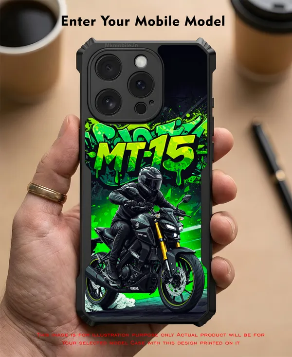 Mt15_Bike_Illustration__Design_Printed_Bumper_Glossy_Back_Case_Cover_With_Camera_Protection_Mk000399_Bx