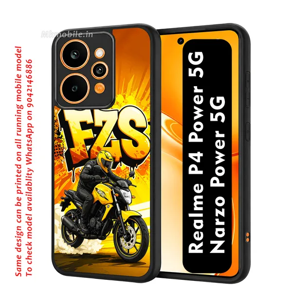 Fzs_Bike_Illustration_Design_Printed_Premium_Glossy_Back_Case_Cover_With_Camera_Protection_For_Realme_P4_Power_5G_/_Narzo_Power_5G_Mk000400_Bx