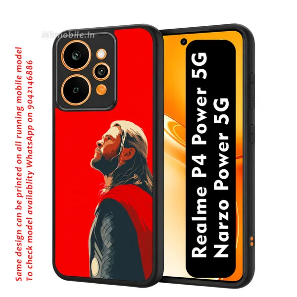Thor_Illustration_Design_Printed_Premium_Glossy_Back_Case_Cover_With_Camera_Protection_For_Realme_P4_Power_5G_/_Narzo_Power_5G_Mk000401_Bx