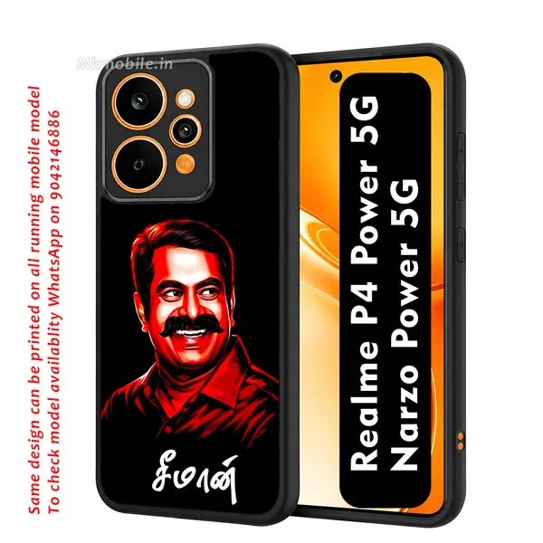 Senthamizhan_Seeman_Ntk_Naam_Tamilar_Katchi_Leader_Design_Printed_Premium_Glossy_Back_Case_Cover_With_Camera_Protection_For_Realme_P4_Power_5G_/_Narzo_Power_5G_Mk000403_Bx