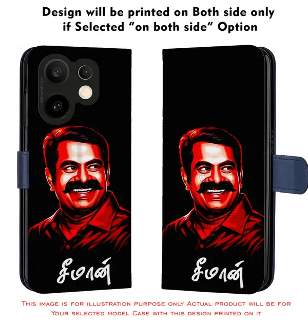 Senthamizhan_Seeman_Ntk_Naam_Tamilar_Katchi_Leader_Design_Printed_Flip_Case_Cover_With_Camera_Protection_Mk000403_Fcuv