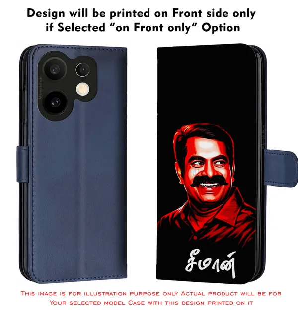 Senthamizhan_Seeman_Ntk_Naam_Tamilar_Katchi_Leader_Design_Printed_Flip_Case_Cover_With_Camera_Protection_Mk000403_Fcuv