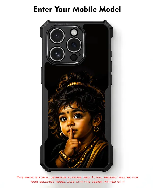 Cute_Baby_Murugan_Tamil_God__Design_Printed_Bumper_Glossy_Back_Case_Cover_With_Camera_Protection_Mk000405_Ip