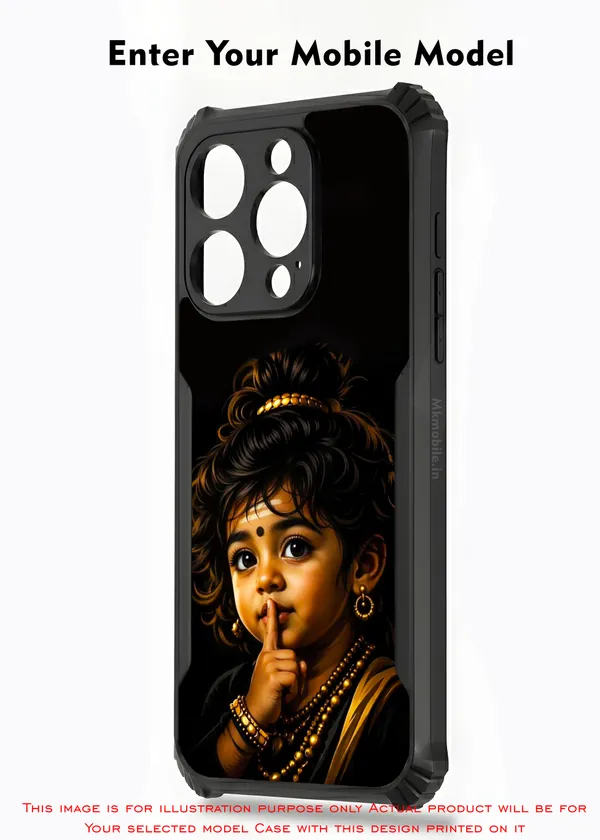Cute_Baby_Murugan_Tamil_God__Design_Printed_Bumper_Glossy_Back_Case_Cover_With_Camera_Protection_Mk000405_Ip