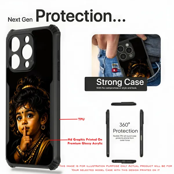 Cute_Baby_Murugan_Tamil_God__Design_Printed_Bumper_Glossy_Back_Case_Cover_With_Camera_Protection_Mk000405_Ip