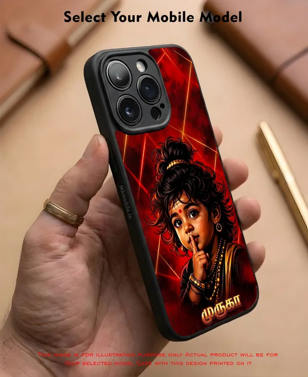 Cute_Baby_Murugan_Tamil_God_Design_Printed_Premium_Glossy_Back_Case_Cover_With_Camera_Protection_Mk000406_Bx