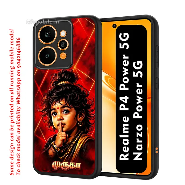 Cute_Baby_Murugan_Tamil_God_Design_Printed_Premium_Glossy_Back_Case_Cover_With_Camera_Protection_For_Realme_P4_Power_5G_/_Narzo_Power_5G_Mk000406_Bx