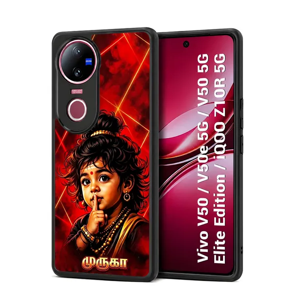 Cute_Baby_Murugan_Tamil_God_Design_Printed_Premium_Glossy_Back_Case_Cover_With_Camera_Protection_For_Vivo_V50_/_V50e_/_V50_5g_Elite_Edition_/_iQOO_Z10r_5g_Mk000406_Bx