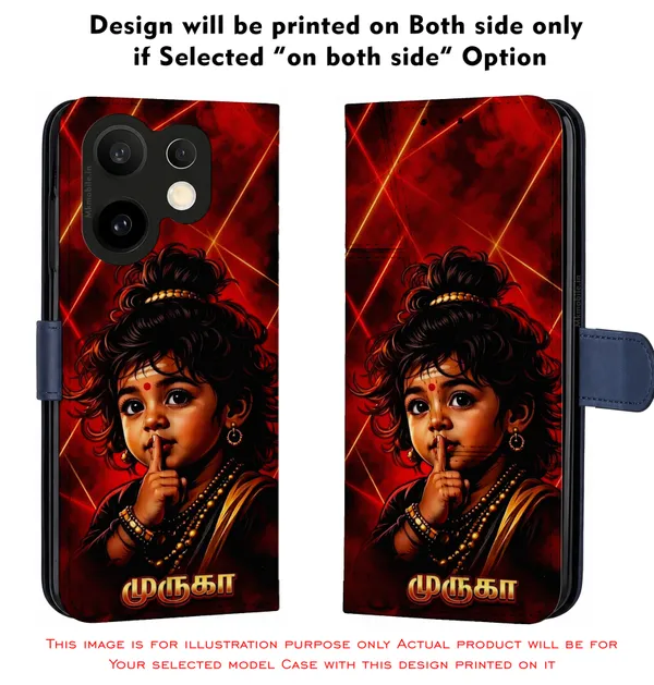 Cute_Baby_Murugan_Tamil_God_Design_Printed_Flip_Case_Cover_With_Camera_Protection_Mk000406_Fcuv