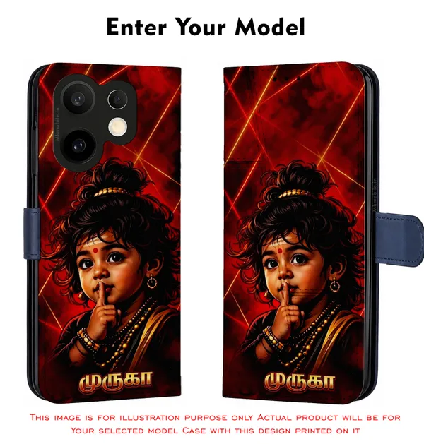 Cute_Baby_Murugan_Tamil_God_Design_Printed_Flip_Case_Cover_With_Camera_Protection_Mk000406_Fcuv
