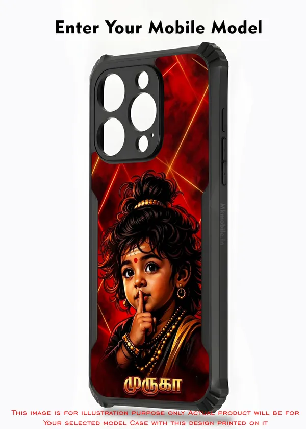 Cute_Baby_Murugan_Tamil_God__Design_Printed_Bumper_Glossy_Back_Case_Cover_With_Camera_Protection_Mk000406_Ip