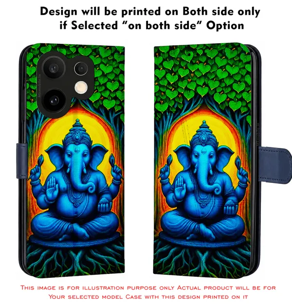 Vinayagar_Ganesan_Pillayar_Design_Printed_Flip_Case_Cover_With_Camera_Protection_Mk000407_Fcuv