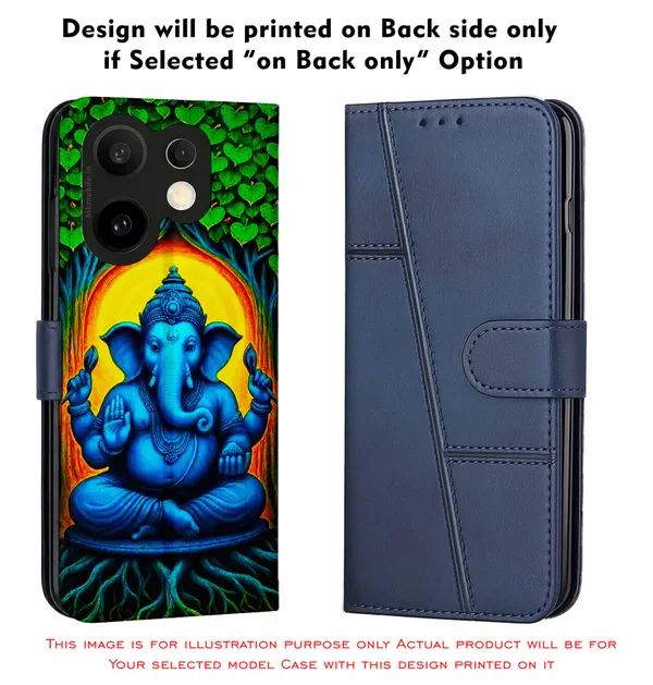 Vinayagar_Ganesan_Pillayar_Design_Printed_Flip_Case_Cover_With_Camera_Protection_Mk000407_Fcuv