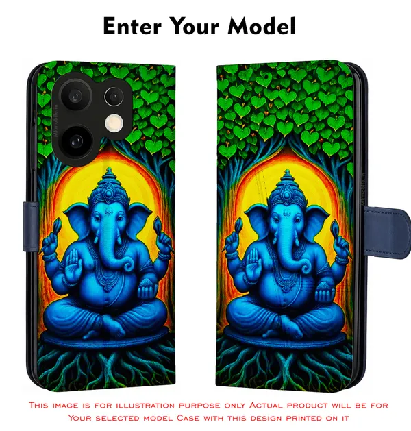 Vinayagar_Ganesan_Pillayar_Design_Printed_Flip_Case_Cover_With_Camera_Protection_Mk000407_Fcuv