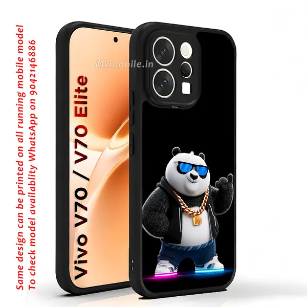Cute_Panda_Wearing_Sunglass_Design_Printed_Premium_Glossy_Back_Case_Cover_With_Camera_Protection_For_Vivo_V70_5G_/_V70_5G_Elite_Mk000409_Bx