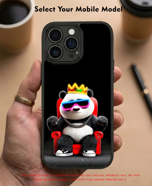 Cute_Baby_Panda_Wearing_Sunglass_And_Crown_Design_Printed_Premium_Glossy_Back_Case_Cover_With_Camera_Protection_Mk000410_Bx