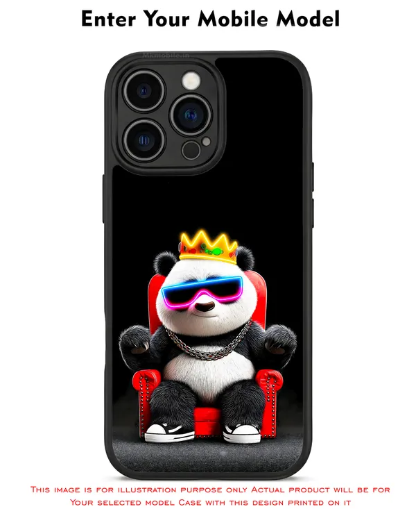 Cute_Baby_Panda_Wearing_Sunglass_And_Crown_Design_Printed_Premium_Glossy_Back_Case_Cover_With_Camera_Protection_Mk000410_Bx