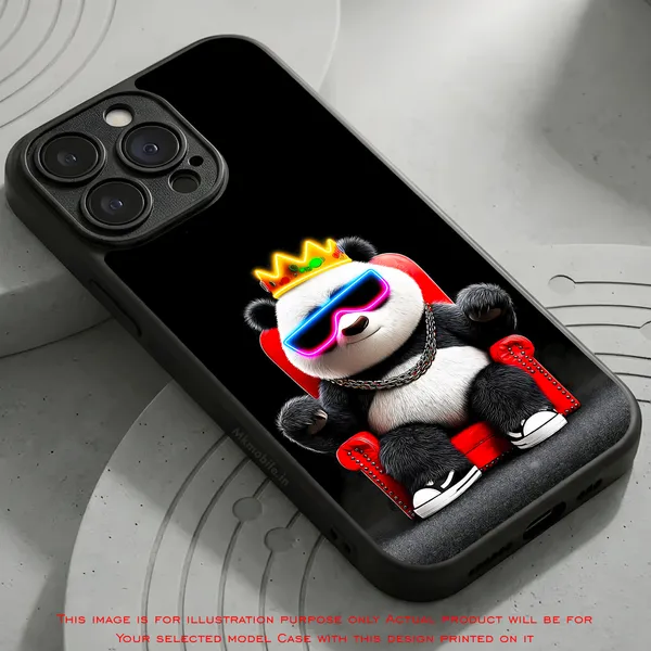 Cute_Baby_Panda_Wearing_Sunglass_And_Crown_Design_Printed_Premium_Glossy_Back_Case_Cover_With_Camera_Protection_Mk000410_Bx