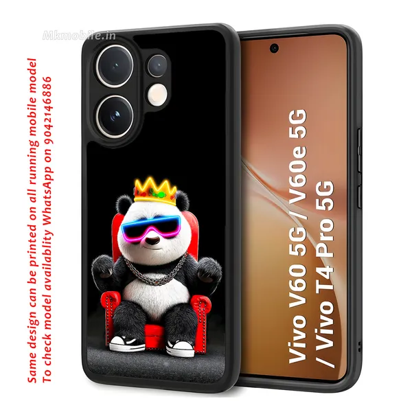 Cute_Baby_Panda_Wearing_Sunglass_And_Crown_Design_Printed_Premium_Glossy_Back_Case_Cover_With_Camera_Protection_For_Vivo_V60_5G_/_V60e_/_T4_Pro_5G_Mk000410_Bx