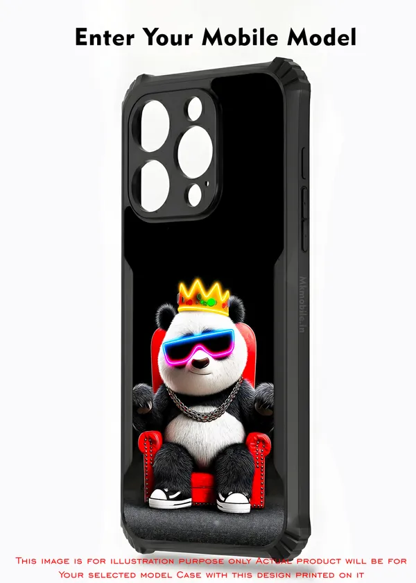 Cute_Baby_Panda_Wearing_Sunglass_And_Crown__Design_Printed_Bumper_Glossy_Back_Case_Cover_With_Camera_Protection_Mk000410_Bx