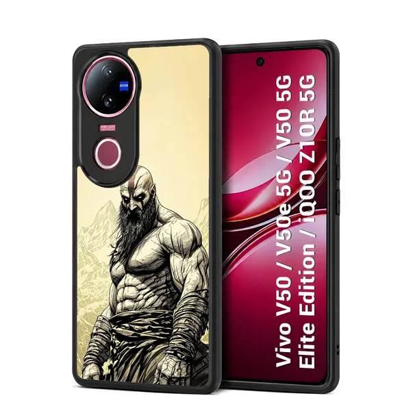 God_Of_War_Character_Kratos_Design_Printed_Premium_Glossy_Back_Case_Cover_With_Camera_Protection_For_Vivo_V50_/_V50e_/_V50_5g_Elite_Edition_/_iQOO_Z10r_5g_Mk000411_Bx