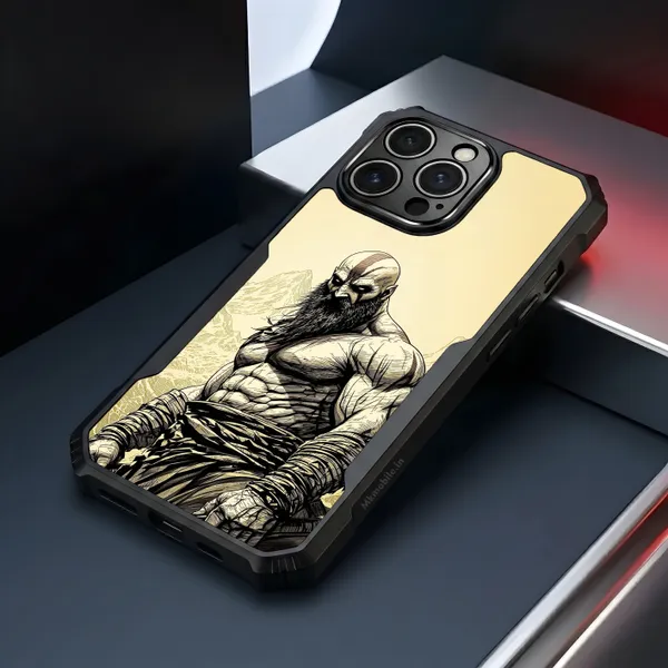 God_Of_War_Character_Kratos__Design_Printed_Bumper_Glossy_Back_Case_Cover_With_Camera_Protection_Mk000411_Bx