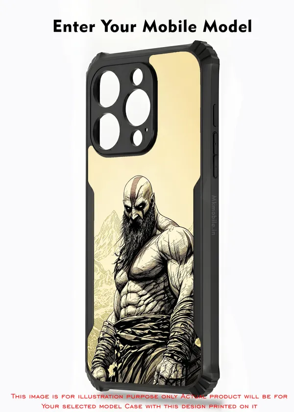 God_Of_War_Character_Kratos__Design_Printed_Bumper_Glossy_Back_Case_Cover_With_Camera_Protection_Mk000411_Bx