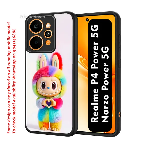 Multicolour_Labubu_Doll_Design_Printed_Premium_Glossy_Back_Case_Cover_With_Camera_Protection_For_Realme_P4_Power_5G_/_Narzo_Power_5G_Mk000416_Bx