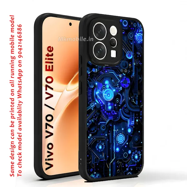 Black_And_Blue_Circuit_Board_Design_Printed_Premium_Glossy_Back_Case_Cover_With_Camera_Protection_For_Vivo_V70_5G_/_V70_5G_Elite_Mk000417_Bx