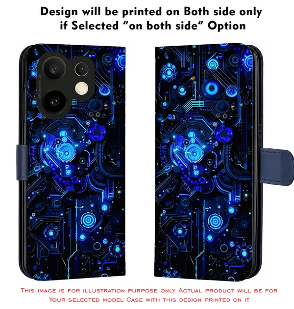 Black_And_Blue_Circuit_Board_Design_Printed_Flip_Case_Cover_With_Camera_Protection_Mk000417_Fcuv