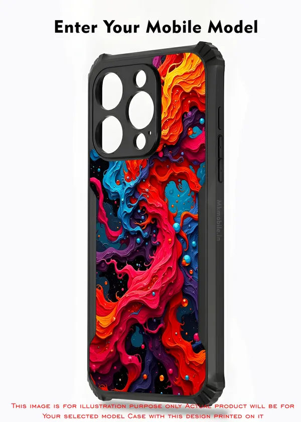 Abstract_Swirling_Paint_Pattern_With_Red,_Orange,_Blue,_And_Black__Design_Printed_Bumper_Glossy_Back_Case_Cover_With_Camera_Protection_Mk000418_Bx