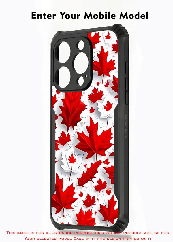 Features_A_Canadian_Maple_Leaf_Flag_Motif__Design_Printed_Bumper_Glossy_Back_Case_Cover_With_Camera_Protection_Mk000419_Bx