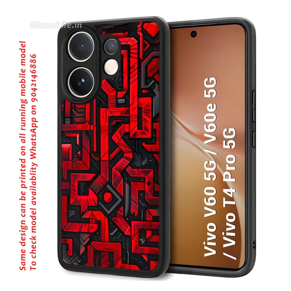 Geometric_Circuit_Board_Or_Doodle_Style_Design_Printed_Premium_Glossy_Back_Case_Cover_With_Camera_Protection_For_Vivo_V60_5G_/_V60e_/_T4_Pro_5G_Mk000422_Bx