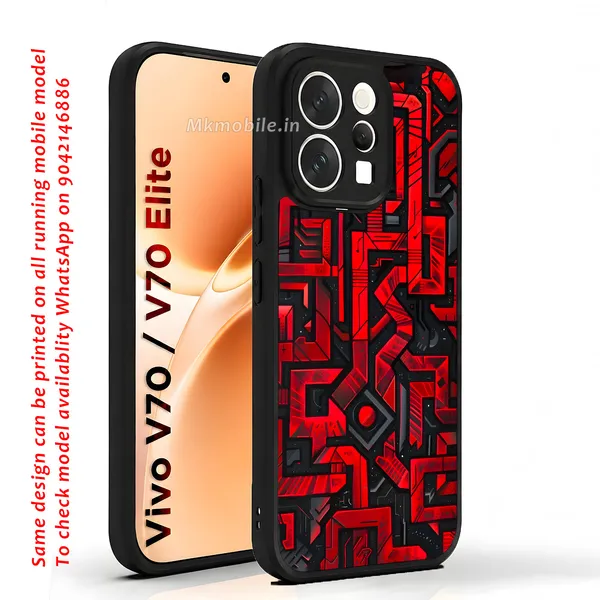 Geometric_Circuit_Board_Or_Doodle_Style_Design_Printed_Premium_Glossy_Back_Case_Cover_With_Camera_Protection_For_Vivo_V70_5G_/_V70_5G_Elite_Mk000422_Bx