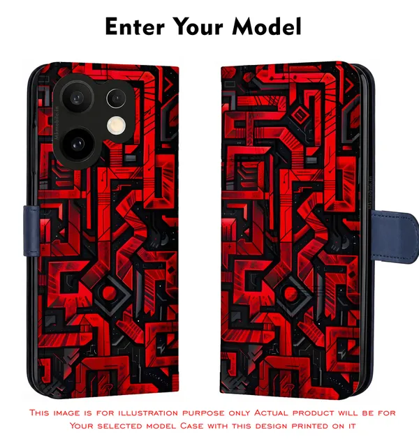 Geometric_Circuit_Board_Or_Doodle_Style_Design_Printed_Flip_Case_Cover_With_Camera_Protection_Mk000422_Fcuv