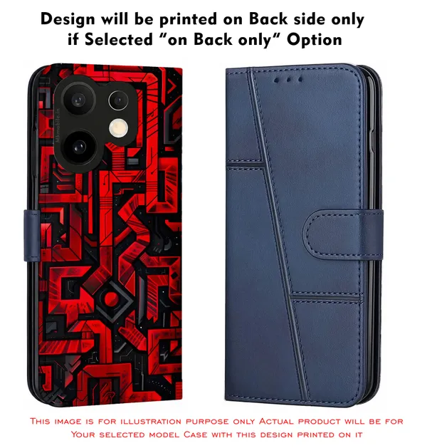 Geometric_Circuit_Board_Or_Doodle_Style_Design_Printed_Flip_Case_Cover_With_Camera_Protection_Mk000422_Fcuv