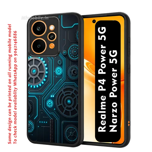 Abstract_Gear_Wheel_Mechanism_Design_Printed_Premium_Glossy_Back_Case_Cover_With_Camera_Protection_For_Realme_P4_Power_5G_/_Narzo_Power_5G_Mk000423_Bx