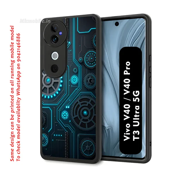 Abstract_Gear_Wheel_Mechanism_Design_Printed_Premium_Glossy_Back_Case_Cover_With_Camera_Protection_For_Vivo_V40_5G_/_V40_Pro_5G_/_T3_Ultra_5G_Mk000423_Bx