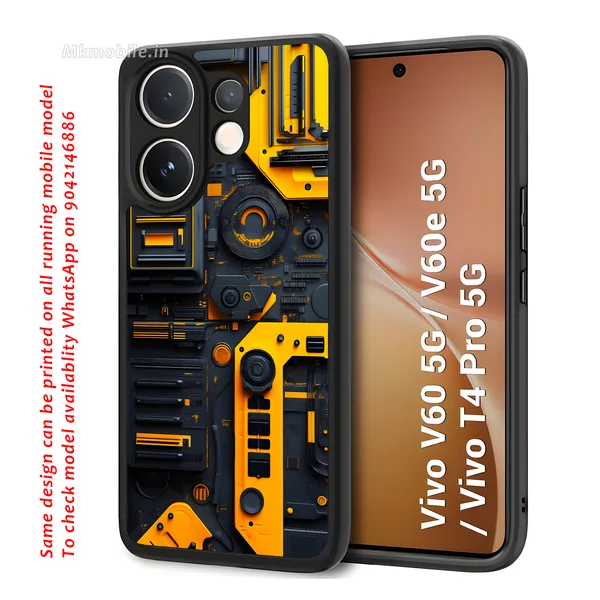 Industrial_Style,_Orange_And_Black_Mechanical_Design_Printed_Premium_Glossy_Back_Case_Cover_With_Camera_Protection_For_Vivo_V60_5G_/_V60e_/_T4_Pro_5G_Mk000425_Bx
