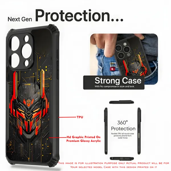 Illustration_Of_A_Robot_Reminiscent_Of_Optimus_Prime__Design_Printed_Bumper_Glossy_Back_Case_Cover_With_Camera_Protection_Mk000426_Bx