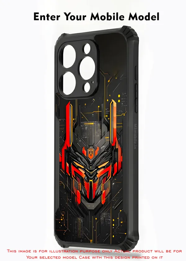 Illustration_Of_A_Robot_Reminiscent_Of_Optimus_Prime__Design_Printed_Bumper_Glossy_Back_Case_Cover_With_Camera_Protection_Mk000426_Bx