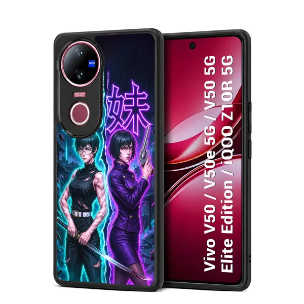 Maki_Zenin_And_Mai_Zenin_From_The_Jujutsu_Kaisen_Anime_Series_Design_Printed_Premium_Glossy_Back_Case_Cover_With_Camera_Protection_For_Vivo_V50_/_V50e_/_V50_5g_Elite_Edition_/_iQOO_Z10r_5g_Mk000427_Bx