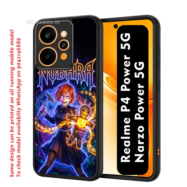 Nobara_Kugisaki_From_The_Popular_Anime_And_Manga_Series_Jujutsu_Kaisen_Design_Printed_Premium_Glossy_Back_Case_Cover_With_Camera_Protection_For_Realme_P4_Power_5G_/_Narzo_Power_5G_Mk000428_Bx