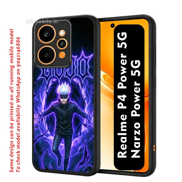 Gojo_Satoru_From_Anime_Jujutsu_Kaisen_Design_Printed_Premium_Glossy_Back_Case_Cover_With_Camera_Protection_For_Realme_P4_Power_5G_/_Narzo_Power_5G_Mk000430_Bx