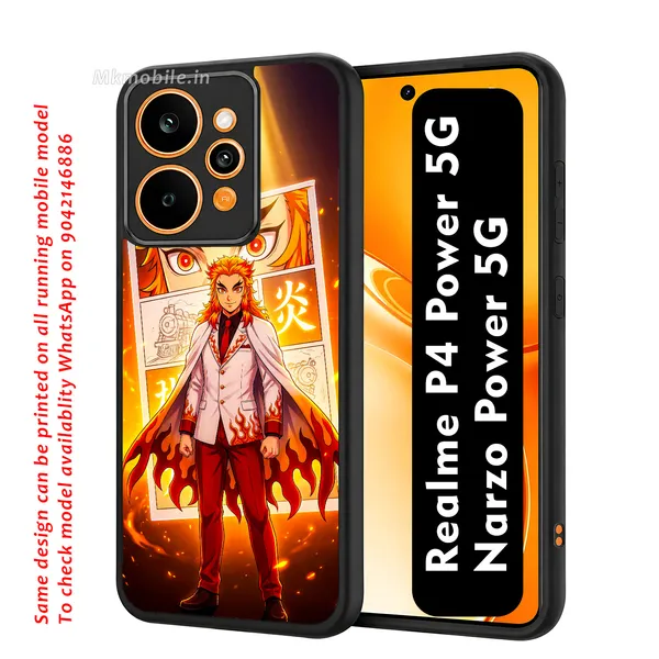 Character_Kyojuro_Rengoku_From_The_Anime_Demon_Slayer_Kimetsu_No_Yaiba_Design_Printed_Premium_Glossy_Back_Case_Cover_With_Camera_Protection_For_Realme_P4_Power_5G_/_Narzo_Power_5G_Mk000435_Bx
