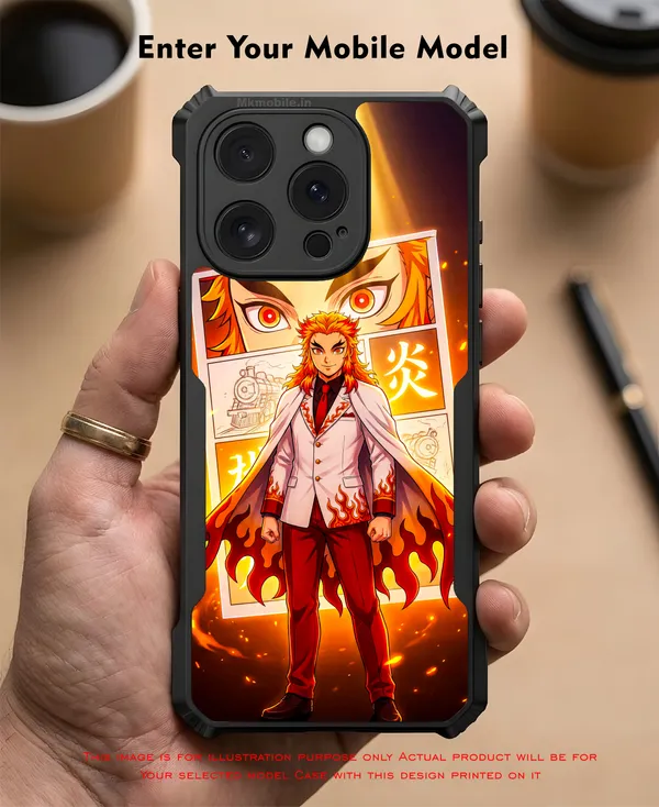 Character_Kyojuro_Rengoku_From_The_Anime_Demon_Slayer_Kimetsu_No_Yaiba__Design_Printed_Bumper_Glossy_Back_Case_Cover_With_Camera_Protection_Mk000435_Bx