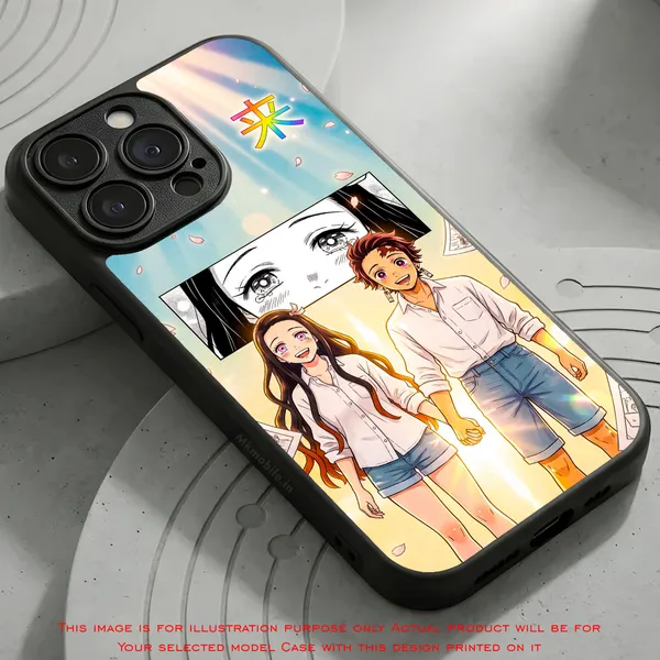 Characters_Tanjiro_Kamado_And_Nezuko_Kamado_From_The_Anime_Demon_Slayer_Kimetsu_No_Yaiba_Design_Printed_Premium_Glossy_Back_Case_Cover_With_Camera_Protection_Mk000436_Bx