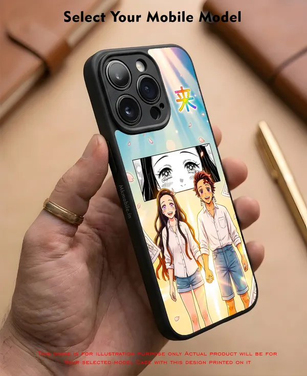 Characters_Tanjiro_Kamado_And_Nezuko_Kamado_From_The_Anime_Demon_Slayer_Kimetsu_No_Yaiba_Design_Printed_Premium_Glossy_Back_Case_Cover_With_Camera_Protection_Mk000436_Bx