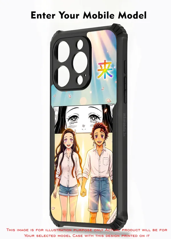 Characters_Tanjiro_Kamado_And_Nezuko_Kamado_From_The_Anime_Demon_Slayer_Kimetsu_No_Yaiba__Design_Printed_Bumper_Glossy_Back_Case_Cover_With_Camera_Protection_Mk000436_Bx