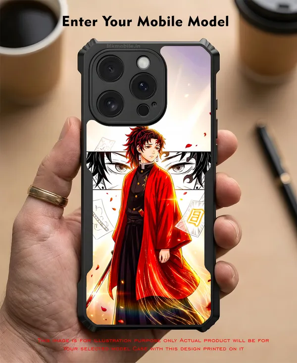 Character_Tanjiro_Kamado_From_Anime_Series_Demon_Slayer__Design_Printed_Bumper_Glossy_Back_Case_Cover_With_Camera_Protection_Mk000440_Bx